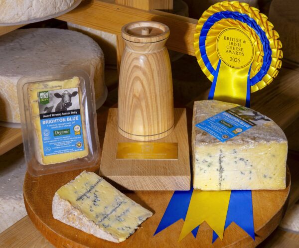 Organic Brighton Blue; Best Organic Cheese at British and Irish Cheese Awards 2025 Organic Brighton Blue; Best Organic Cheese at British and Irish Cheese Awards 2025